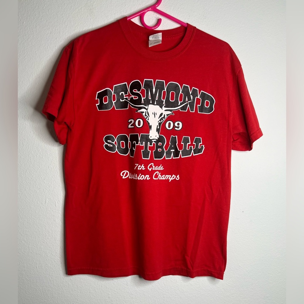 Gildan Ultra Blend Men’s T Shirt Size Medium Short Sleeve Desmond 20 09 Softball
